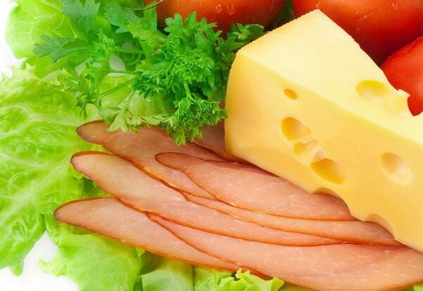 sir meso i povrće za Dukan dijetu